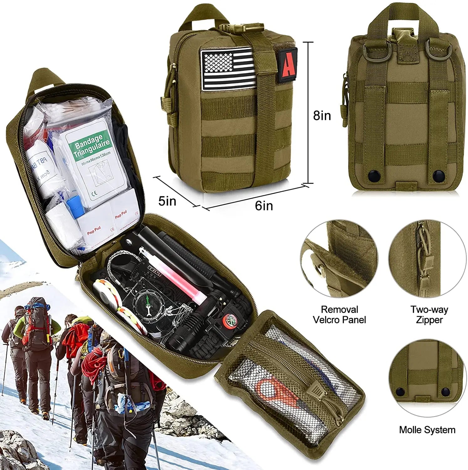 Limited Time Only:Emergency Survival Kit 234 pcs Professional Survival –  Militaryvetsusa