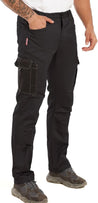 Mens work cargo pants with multiple pockets, lightweight and durable for construction and casual use.
