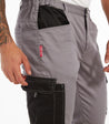 Mens lightweight work cargo pants with utility pockets, ideal for construction and casual use.