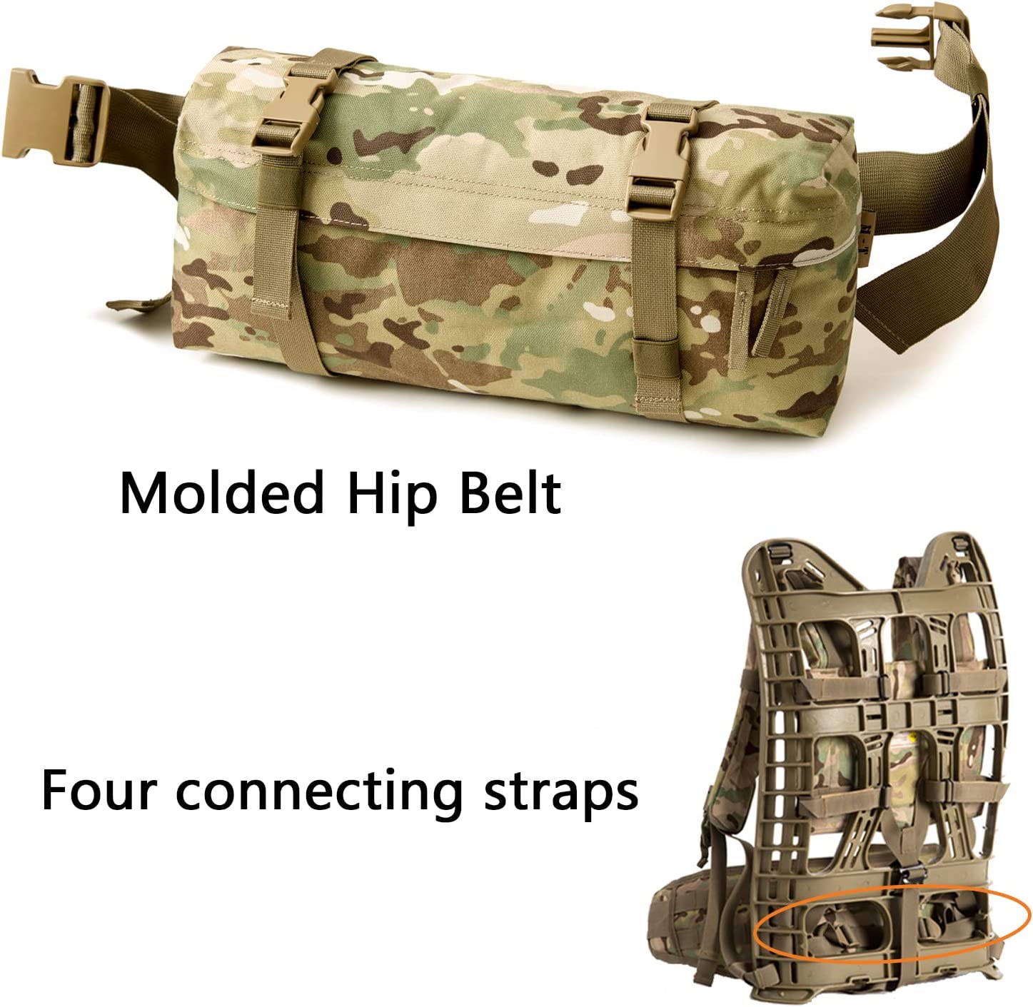 MT Military MOLLE 2 Large Rucksack with Frame, Army Medium Tactical Ba ...